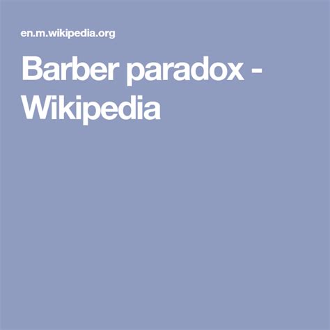 barber paradox wikipedia.